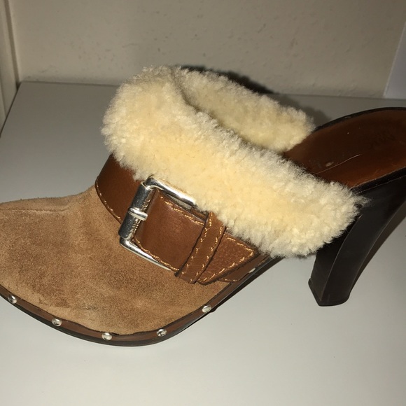 Michael Kors wood booties pre owned size 8 1/2 - Picture 12 of 13
